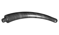 Animal Body Part / Plant, Tail / Claw / Horn / Branch / Tentacle, End Section in Pearl Dark Gray