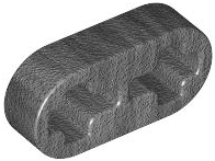 Technic Beam 1 x 2 Thin in Pearl Dark Gray