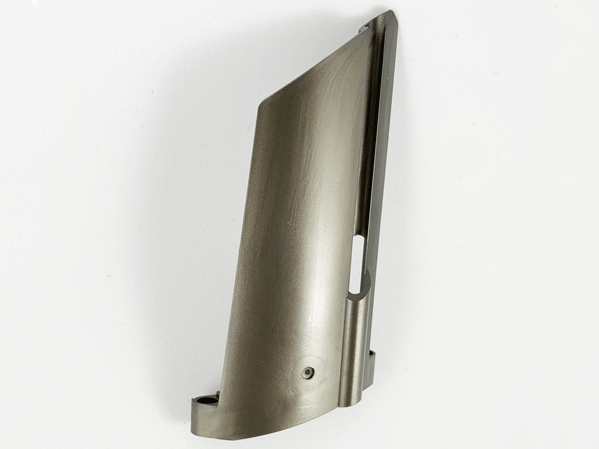 Technic Panel Fairing #21 Large Long, Small Hole, Side B in Pearl Dark Gray