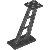 Support 2 x 4 x 5 Stanchion Inclined [5mm wide posts] in Pearl Dark Gray