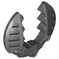Large Figure Weapon 5 x 5 Shield with Wrench Toothed in Pearl Dark Gray