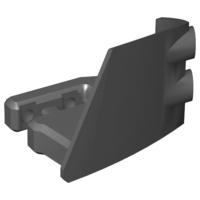 Technic Panel RC Car Mudguard Front, Left in Pearl Dark Gray