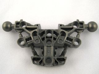 Large Figure Skeletal, Torso with 2 Ball Joints (Piraka) in Pearl Dark Gray