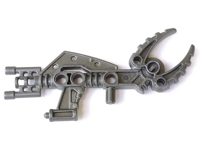 Large Figure Weapon, Piraka Lava Launcher (Hakann) in Pearl Dark Gray
