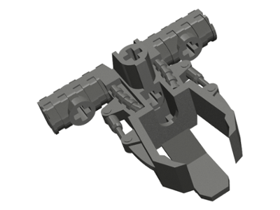 Large Figure Weapon, Zamor Sphere Launcher in Pearl Dark Gray
