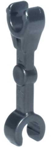 Arm Mechanical Straight (Droid) [2 Clips at 90°] in Pearl Dark Gray