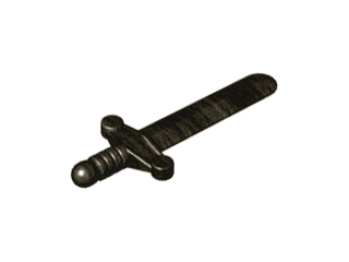 Weapon Sword / Shortsword Elaborate Hilt in Pearl Dark Gray