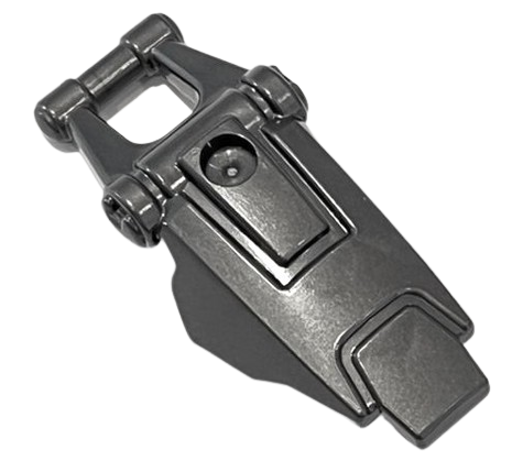Large Figure Shield, with Handle for Clip in Pearl Dark Gray