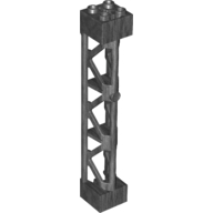 Support 2 x 2 x 10 Girder Triangular Vertical - Type 4 - 3 Posts, 3 Sections in Pearl Dark Gray