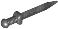 Weapon Sword with Thin Crossguard (Roman Gladius) in Pearl Dark Gray