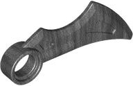 Wing / Blade 1 x 4 with Pin Hole in Pearl Dark Gray