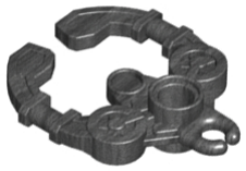 Large Figure Weapon Claw / Handcuff in Pearl Dark Gray