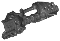 Large Figure Weapon, Zamor Sphere Launcher, Top with Barrel and Sight in Pearl Dark Gray