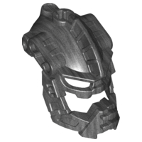 Large Figure Mask, Black Phantom in Pearl Dark Gray