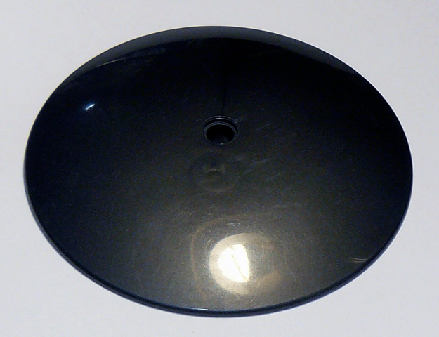 Dish 9 x 9 Inverted with Pin Hole (Radar) in Pearl Dark Gray