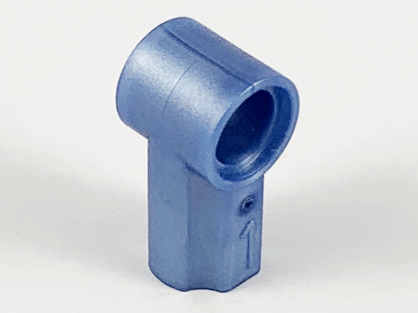 Technic Axle and Pin Connector Angled #1 in Pearl Sand Blue