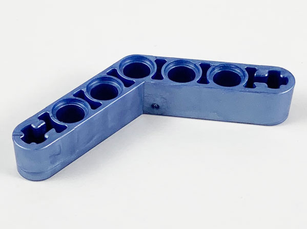 Technic Beam 1 x 7 Bent (4 - 4) Thick in Pearl Sand Blue
