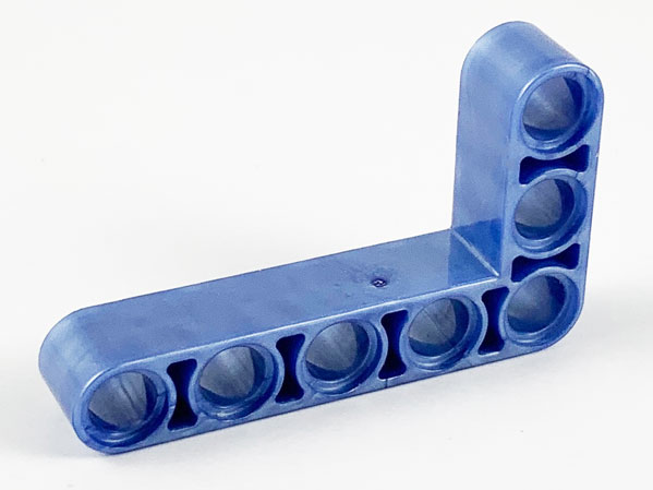 Technic Beam 3 x 5 L-Shape Thick in Pearl Sand Blue