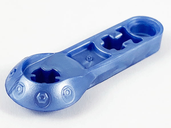 Technic Rotation Joint [Half-Ball 3L Thin Beam] in Pearl Sand Blue
