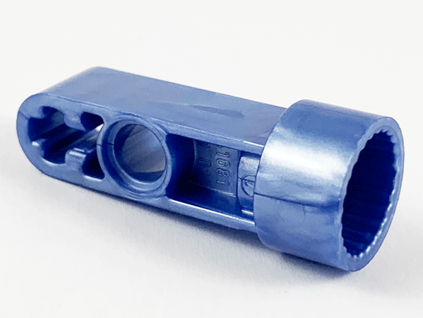 Technic Rotation Joint Socket with 3L Thick Beam in Pearl Sand Blue