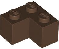 Brick 2 x 2 Corner in Brown