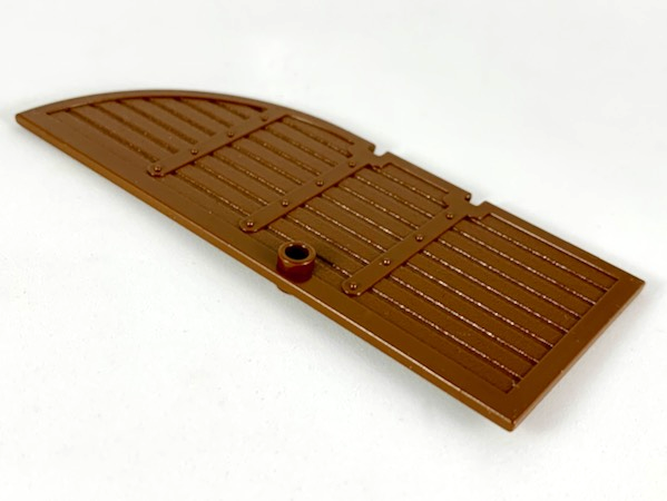 Door, Gate 1 x 5 x 11 Curved Top in Brown