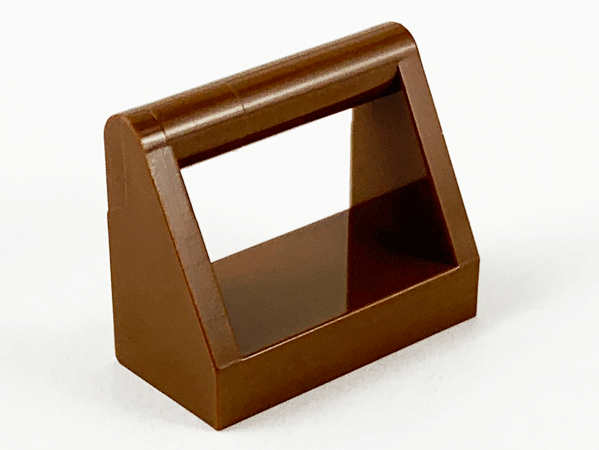 Tile Special 1 x 2 with Handle in Brown