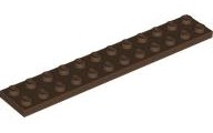 Plate 2 x 12 in Brown