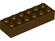 Brick 2 x 6 in Brown
