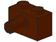 Brick Special 1 x 2 with Pin in Brown