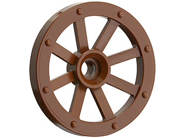 Wheel Wagon Small (27mm D.) in Brown