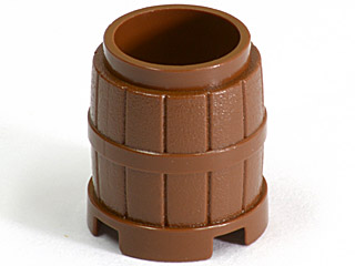 Barrel 2 x 2 x 2 in Brown