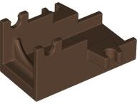 Launcher Base, Weapon Cannon Base 2 x 4 in Brown
