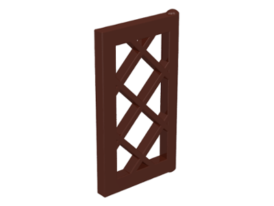 Window 1 x 2 x 3 Pane Latticed in Brown
