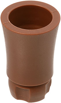 Plant, Palm Tree Trunk - Long Indented Connector in Brown