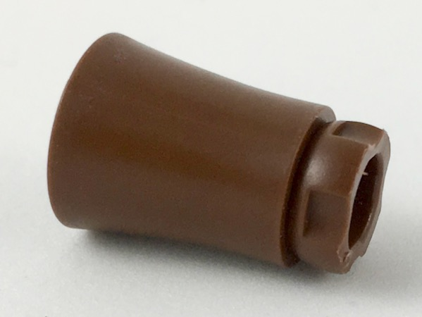 Plant, Palm Tree Trunk - Short Connector, no Axle Hole in Brown