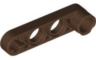 Technic Beam 1 x 4 Thin with Stud Connector in Brown