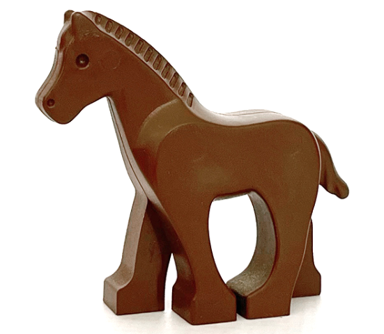Animal, Horse / Pony, Fixed Head in Brown