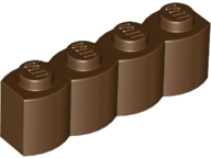 Brick Special 1 x 4 Palisade [aka Log] in Brown
