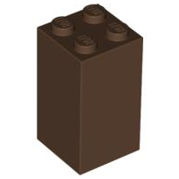 Brick 2 x 2 x 3 in Brown