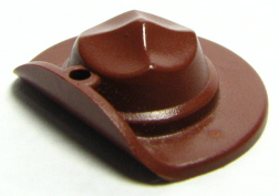 Hat Wide Brim Flat in Brown
