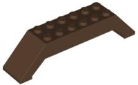 Brick Sloped 45° 10 x 2 x 2 Double in Brown