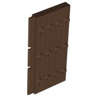 Door 1 x 5 x 7 1/2 Stockade in Brown