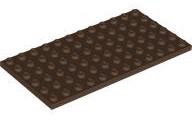 Plate 6 x 12 in Brown
