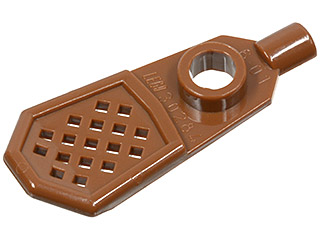 Minifig Footwear Snowshoe [Long Front End] in Brown