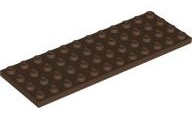 Plate 4 x 12 in Brown