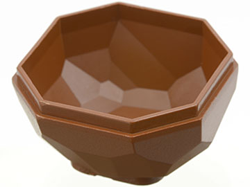 Rock Boulder 4 x 4, Bottom in Brown