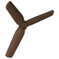 Propeller 3 Blade 9 Diameter in Brown