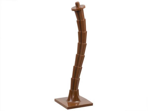 Plant, Palm Tree Base and Trunk 4 x 4 in Brown