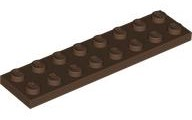 Plate 2 x 8 in Brown